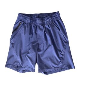 LEG3ND Mens Athletic Shorts Medium Slate Blue Gray Elastic Waist Activewear